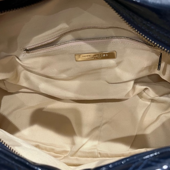 Marc Jacobs navy patent leather quilted Ursula bag - Picture 4 of 5